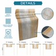 thumbnail image 6 of Orange Grey Table Runner 60 Inches, Farmhouse Gray Barn Wooden Vintage Striped Bed Runner Dresser Scarves Tabletop for Indoor Outdoor Parties/Ceremony/Banquet, 13" x 60", 6 of 9
