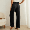 thumbnail image 7 of SOMER Women’s Wide Leg Pants Palazzo Pants Flowy Dressy Pants High Waisted Business Work Trousers with Pockets – Black, 7 of 7