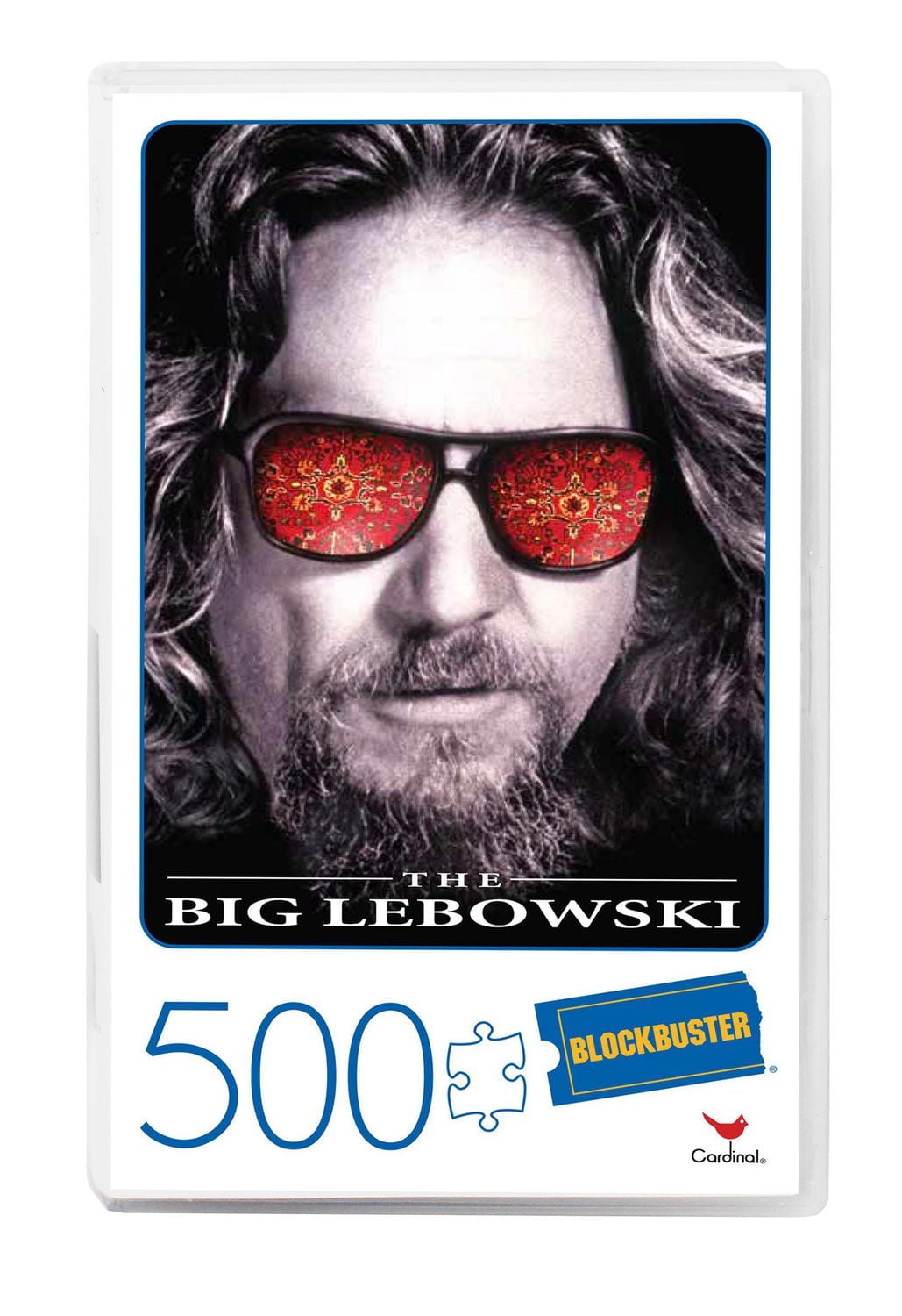 The Big Lebowski - Puzzle de 500 pièces dans une boîte rétro en plastique façon boîtier de vidéocassette Blockbuster