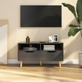 thumbnail image 1 of vidaXL TV Cabinet and TV Stand Grey 90x40x48.5 cm Engineered Wood, 1 of 5