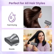 NEXPURE Hair Dryer, Ionic Blow Dryer with Nozzle, for All Hair Types,Light and Quiet Home, Travel