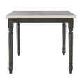 thumbnail image 3 of Pemberly Row Contemporary Wood Dining Table in Smokey White and Dark Gray, 3 of 8