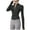 Black, variant on Miluxas Women's Athletic Jackets Cropped Long Sleeve Workout Tops Yoga Zip up Jackets Gym Tops Golf Shirts White XXL(XXL)