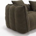thumbnail image 4 of Aukfa 65" Compressed Loveseat Sofa for Living Room,No Assembly, 2 Pillow, Chenille, Olive Green, 4 of 7