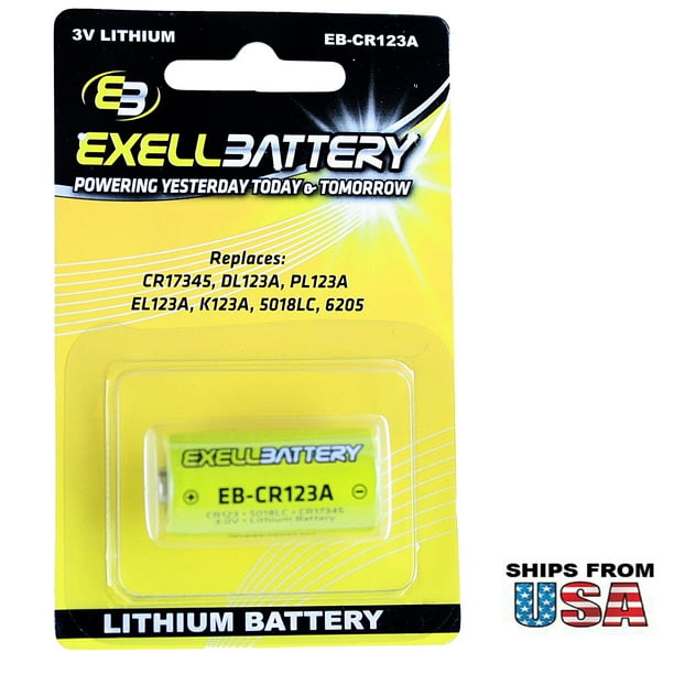 3.0V CR123A Blister Pk Lithium Battery Replace 123A 123SANYO 5018LC