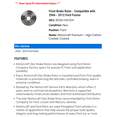 thumbnail image 2 of Front Brake Rotor - Compatible with 2006 - 2012 Ford Fusion 2007 2008 2009 2010 2011, 2 of 2