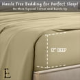 thumbnail image 3 of PRATYUX Twin XL 6-PC Sheet Set 700-TC 100% Egyptian Cotton, 12" Deep Pockets - Taupe, 3 of 7