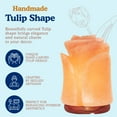 thumbnail image 4 of Spantik Natural Himalayan Salt Lamp Electric | Hand Carved Flower Pink Crystal Rock Salt from Himalayan Mountains | Sourced from Pakistan, 4 of 7