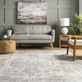 thumbnail image 4 of nuLOOM Jacquie Machine Washable Vintage Floral Light Grey 9' x 12' Transitional Area Rug, 4 of 9