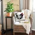 thumbnail image 2 of Farmhouse Pillow Covers 18x18 Set of 4 Farm Rooster Animal Decorations Pillow Covers, Black Stay Awhile Linen Cushion Case Gifts for Home Decor for Couch Bed Sofa 178, 2 of 6