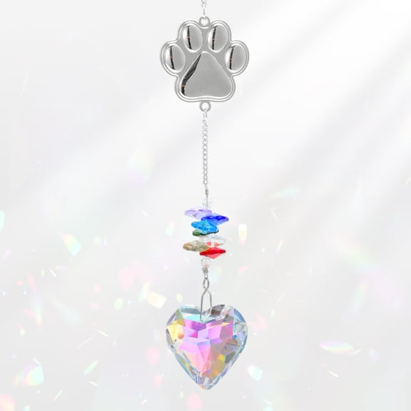Unique Bargains Dog Memorial Gifts for Loss of Dog Dog Memorial Gifts Pet Memorial Gifts for Dogs Pet Bereavement Ornament in Memory of Dog Cat Clear Silver Tone