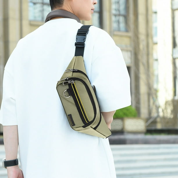 Riñonera Deportiva para Hombre, Bandolera para Deportes Al Aire Libre, Bolso de Pecho para Hombre, Funda para Móvil