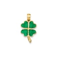 thumbnail image 3 of 14K Gold 4-Leaf Clover Enameled Pendant, 3 of 4