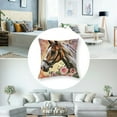 thumbnail image 5 of nygtbtfer Custom Blanket Personalized Just a Girl Loves Horses Soft Fleece Throw Blanket with Name for Gifts Sofa Bed White, 5 of 7
