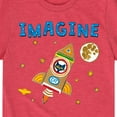 thumbnail image 3 of Pete The Cat - Imagine Space Rocket - Toddler And Youth Short Sleeve Graphic T-Shirt, 3 of 6