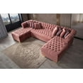 thumbnail image 2 of Lauren Velvet Pink Double Chaise Sectional, 2 of 5