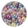 thumbnail image 3 of 150Pcs/Bag Perforated Faux Pearl Beads (3-8mm) - Versatile Plastic Pearls for Jewelry Making, Ideal for Earrings, Necklaces, and Home Crafting, 3 of 7