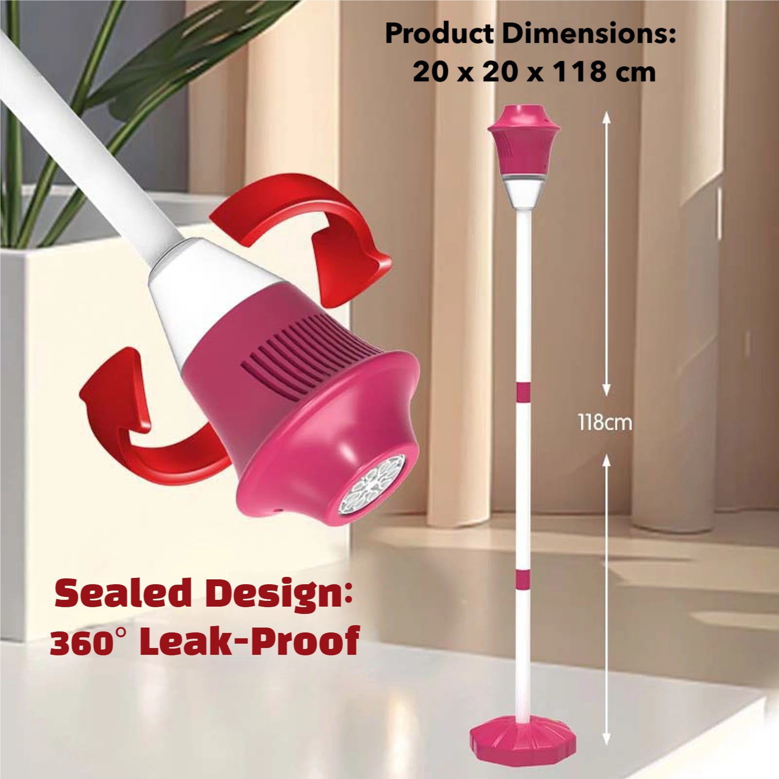 Glow Burst Bubble Fountain, 47” Adjustable Vertical Bubble Blower with Water-Filled Stable Base, Battery Powered with Music & 3-Level Height for Outdoor Parties, Weddings & Kids Events