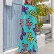 thumbnail image 4 of Vestido largo azul con estampado de perros y globos, vestidos de fiesta para mujer, vestidos de verano, 4 of 5