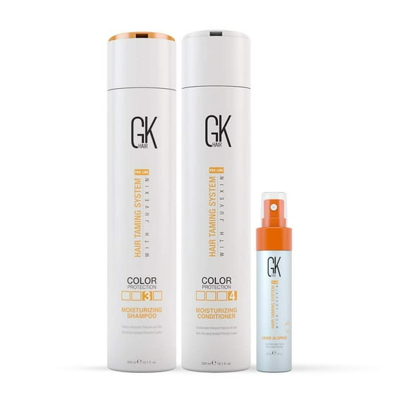 Global Keratin GK Hair Shampooing et après-Shampooing Hydratants Ensemble de 300ml Vaporisateur après-Shampooing Sans Rinçage 30ml