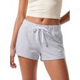 thumbnail image 1 of Shorts cortos de verano para mujer, elegantes, de color liso, con cintura elástica y cordón ajustable, ideales para la playa y uso diario., 1 of 8