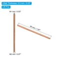 thumbnail image 2 of Uxcell 5/64" OD x 0.5mm Wall Thickness x 50mm Length 99.9% Copper Tube, 20Pcs Pure Copper Seamless Round Pipe Tubing, 2 of 6
