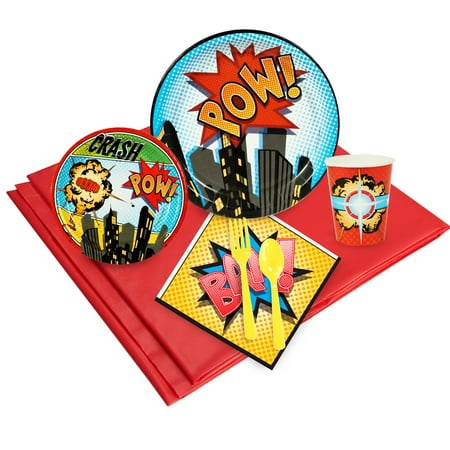Superhero Comics Party Pack for 24
