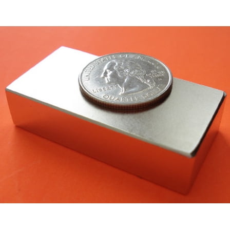 N50 Neodymium Magnets 2 in x 1 in x 1/2 in Block