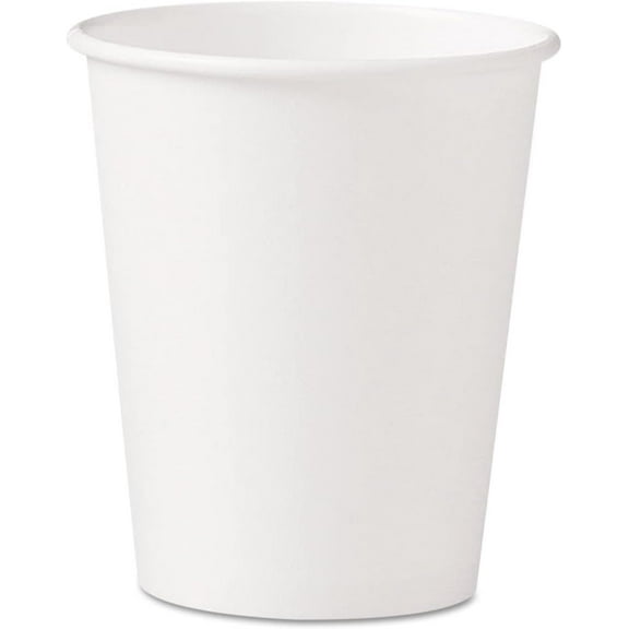 Single-sided Poly Paper Hot Cups, 10 Oz, White, 50 Sleeve, 20 Sleeves/carton