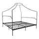 Novogratz Camilla Metal Canopy Bed, King Size Frame, Black - Walmart.com