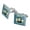 Silver, variant on Beer It's a Liver Full of Fun Funny Humor Square Cufflink Set - Silver or Gold