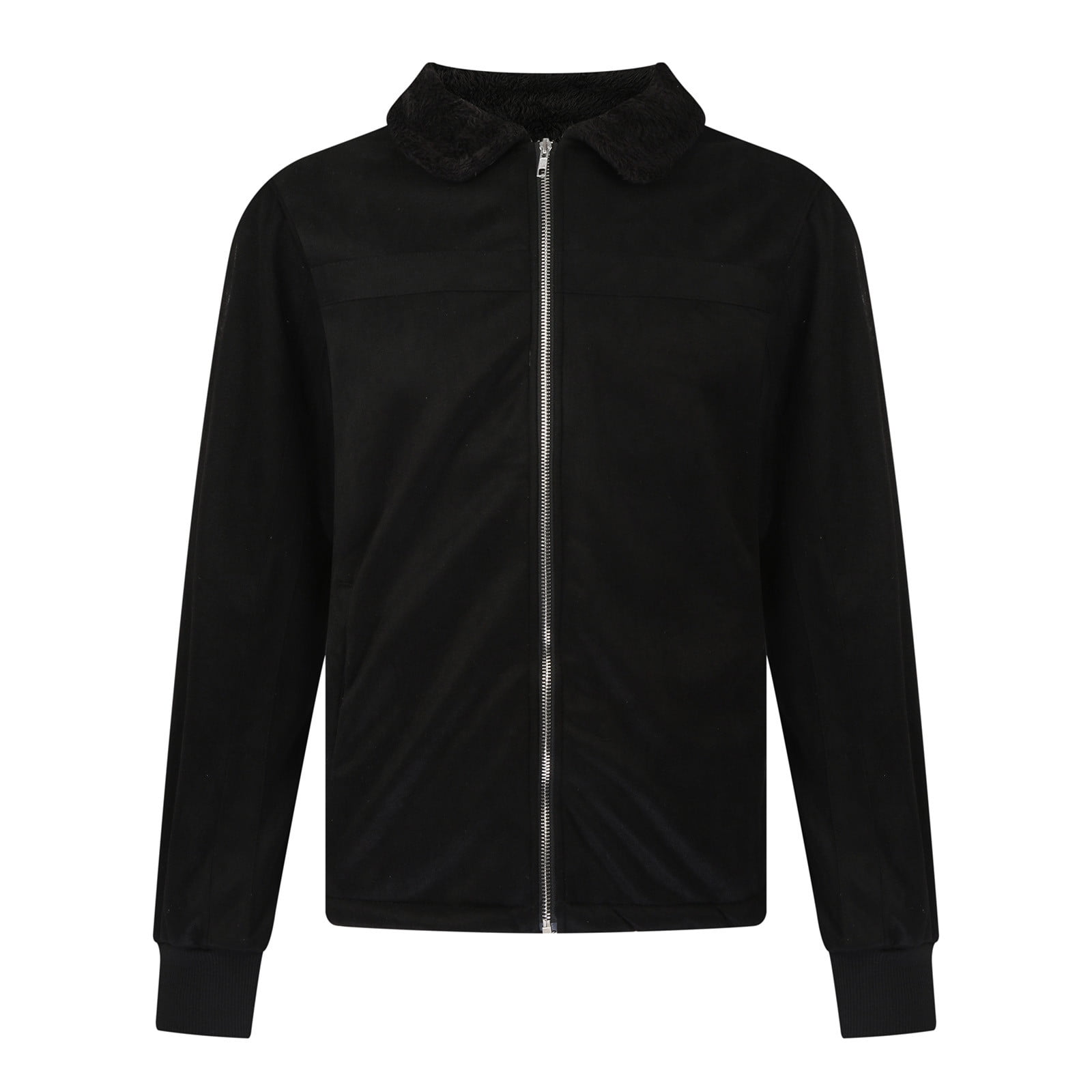 Fankiway Men'S Autumn and Winter Plus Size Frosted Velvet Plain