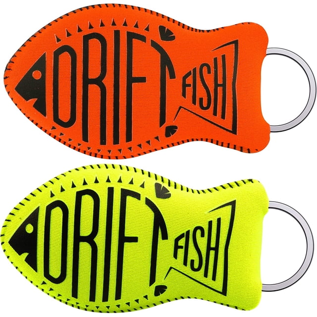 Llavero flotante de neopreno para barco, tamaño jumbo, flotador de 5 a 6 llaves, llavero impermeable, verde y naranja Rojo Verde