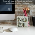 thumbnail image 3 of Highland Home "Noel" Freestanding Solid Wood Block Sign, 3 of 7