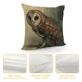 thumbnail image 4 of Orinice Owl Graphic Decorative Throw Pillow Cover for Home Couch Living Room Bed Sofa - Durable Cotton Linen Fabric 1PC 24x24in, 4 of 5