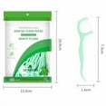 thumbnail image 3 of Professional Clean Floss Picks - Extra Strong Shred-Resistant Floss, Easy Grip Handle - Dental Flossers for Adults (100, Mint), 3 of 4