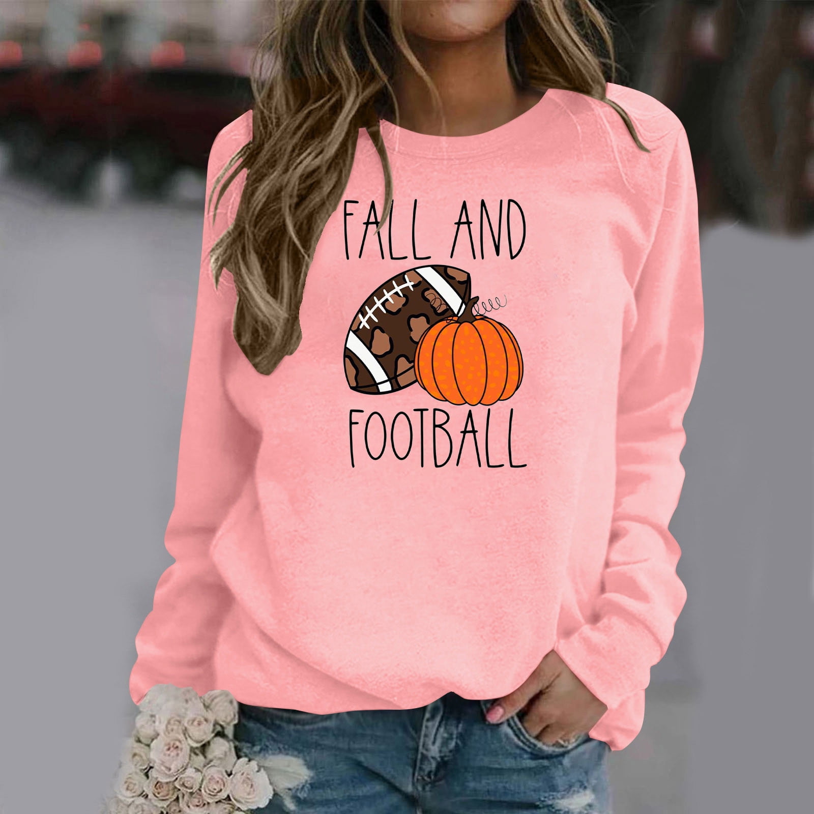Football sweatshirt womens outlet