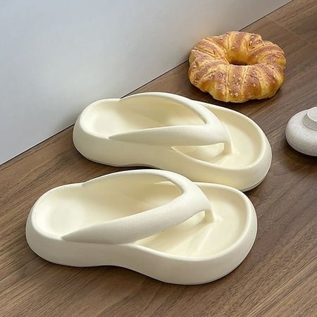 

LIANGP Ladies Slippers Slippers For Women Shower Slippers Bathroom Sandals Extremely Comfy Cushioned Thick Sole Slippers Beach Shoes Women s Shoes White Size 8