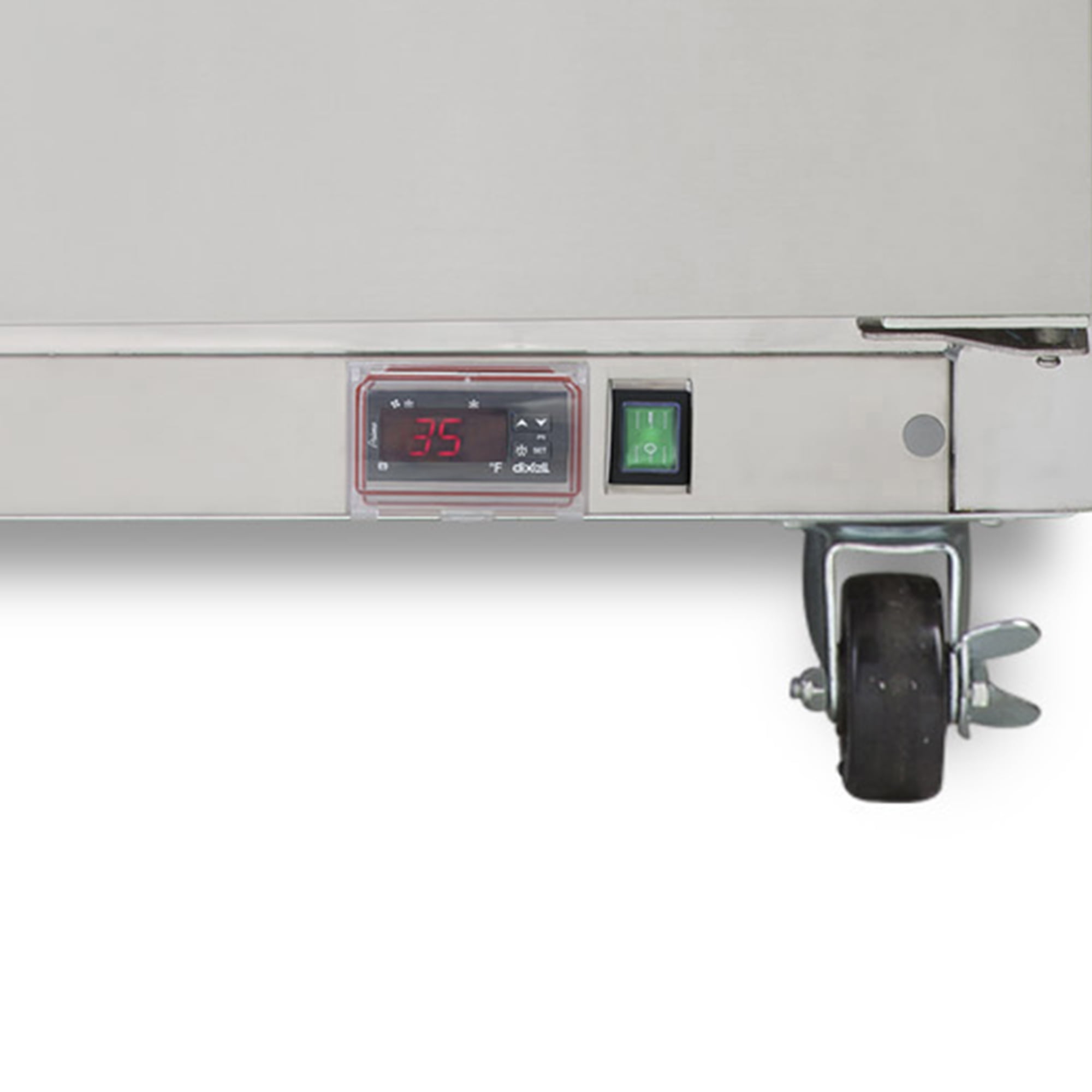 Maxx Cold Double Door Undercounter Refrigerator, 48.3", 12 cu. ft. Capacity, in Stainless Steel (MXCR48UHC)