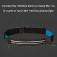 thumbnail image 3 of AMERTEER Fanny Pack Adjustable Waterproof Quick Release Zipper Closure Reflective Design Item Storage Elastic Unisex Running Waist Bag Phone Storage Pouch Sports Supplies, 3 of 7