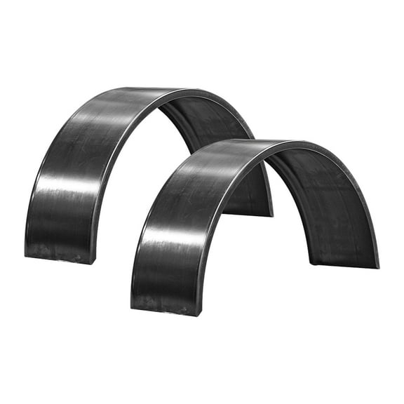 The Trailer Parts Outlet - Single Axle 9x32 Smooth Steel Rolled Fender, Pair (2)