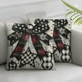 thumbnail image 3 of nygtbtfer Christmas Pillow Covers Tree Ball Throw Pillow Case Black White Decorative Cushion Case for Xmas Home Office Room Decor White, 3 of 7