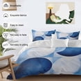 thumbnail image 3 of 3 Piece Blue Geometric Duvet Cover Set California King,Microfiber Comforter/Quilt Cover with Corner Ties and 2 Pillowcases,Gradient Abstract Contemporary Solid All Season Bedding with Zipper Closure, 3 of 8