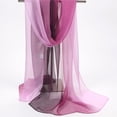 thumbnail image 3 of Bufanda de gasa de verano para mujer, larga, fina, con protección solar, tipo bromista, bufanda pequeña, bufanda con degradado, otoño e invierno, 3 of 5
