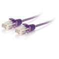 thumbnail image 1 of 3 ft. Cat6 Snagless Unshielded Slim Ethernet Network Patch Cable - Purple, 1 of 1
