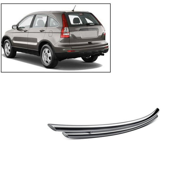 Black Horse Rear Bumper Guard Double Layer Stainless Steel Compatible with 2007-2011 Honda CR-V-8B0519DSS-DL