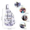 thumbnail image 2 of HAWEE Sling Bag Sling Crossbody Bag Daypack Lightweight with Adjustable Shoulder Strap Travel Hiking Men Women, 2 of 4