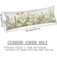 thumbnail image 4 of Spring Body Pillow Cover 20x54 Pillow Case Sage Green Wild Flower Plant Vintage Floral Herbs and Botanical Cushion Long Pillowcase with Zipper Decorative Bedding Pillow Cases for Bedroom,Couch, 4 of 6