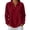 Red, variant on Tops for Women Long Sleeve Solid Color Casual Waffle Knit Top