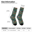 thumbnail image 2 of Fotbe red and green bow tie Calcetas Largas con Estampado para Hombre y Mujer – Calcetas de Compresión Transpirables y Elásticas, Viajar y Uso Diario Talla 5-11, 2 of 6